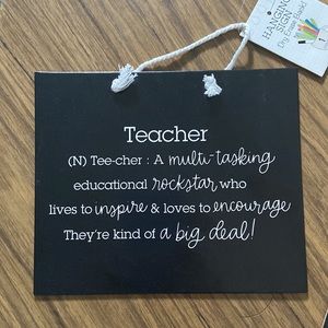 πCHRISTMAS GIFTSπ #TeacherLife π Hanging Sign with Dry Erase Back